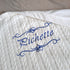 Blanket lined in personalized soft minky, embroidered first name and/or ornament